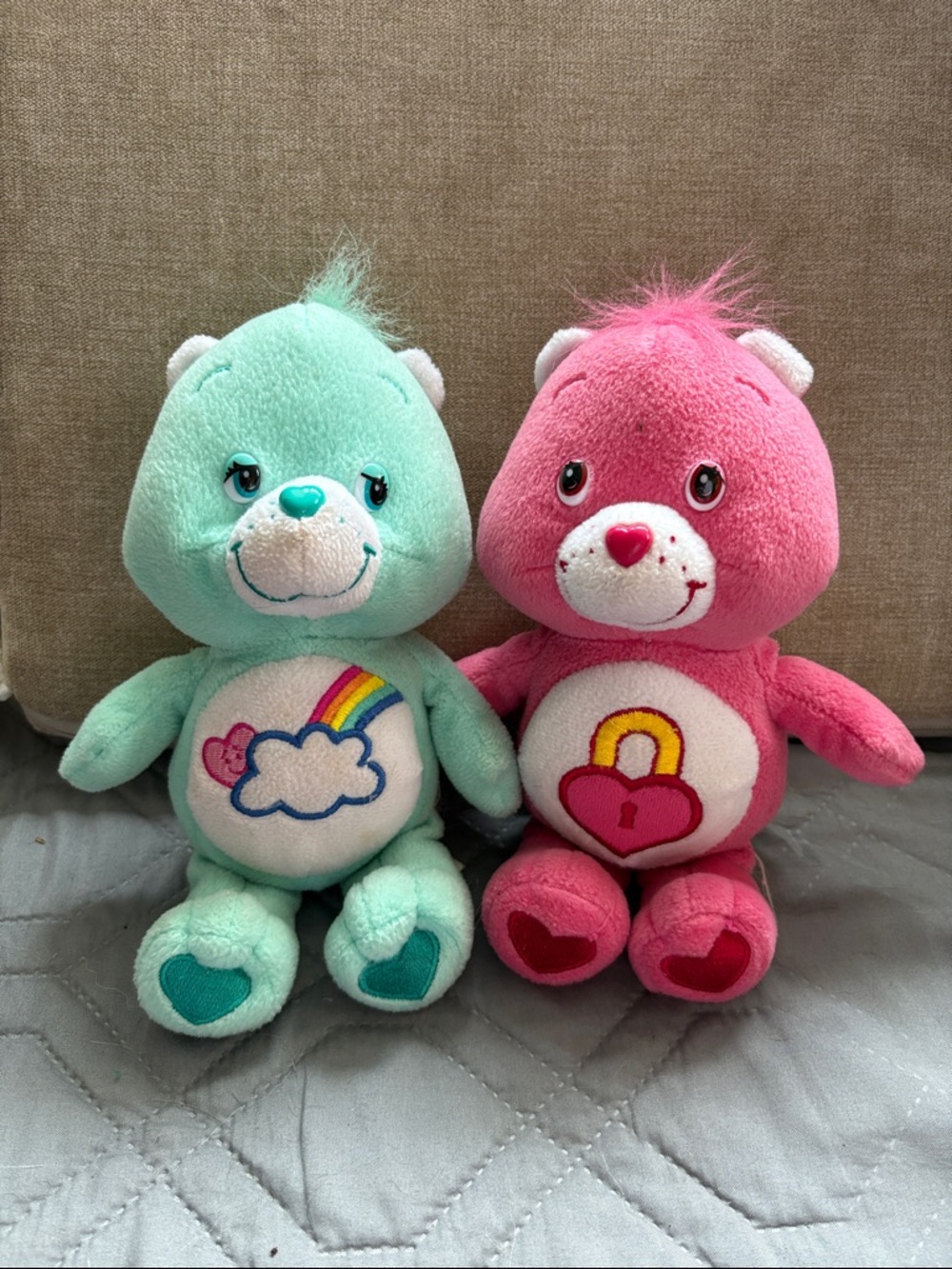 Vintage Care Bear Pair